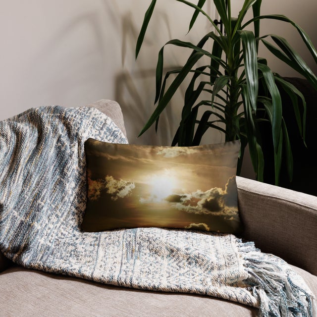Golden Rays Sun - Pillow